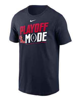Мужская футболка Ole Miss 2025/26 College Football Playoff Bound Pass Protection Nike College для футбола