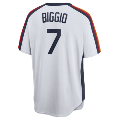 Nike Men's Houston Astros Craig Biggio #7 Navy Cooperstown V-Neck Pullover  Jersey