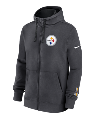 Мужское худи Pittsburgh Steelers Playbook Page Club Nike NFL Full-Zip Hoodie