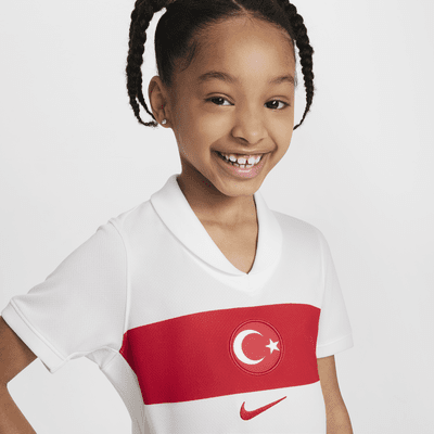 Türkei 2024/25 Stadium Home Nike Replica Fußballtrikot für jüngere Kinder