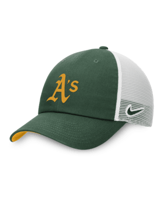 Мужские  Oakland Athletics Heritage86 Nike MLB Trucker Adjustable Hat