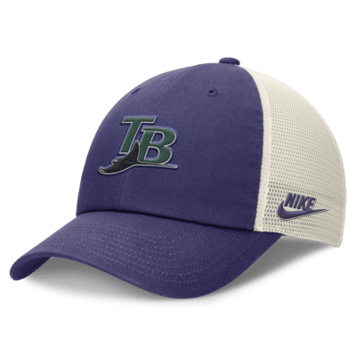 Tampa Bay Rays Rewind Cooperstown Club Men's Nike MLB Trucker Adjustable Hat.