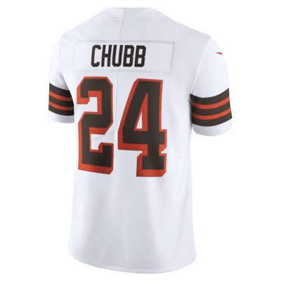 Nick Chubb Cleveland Browns Autographed Game-Used #24 White Jersey vs.  Houston Texans on December 4, 2022 with GU 12-4-22 VS. HOU Inscription