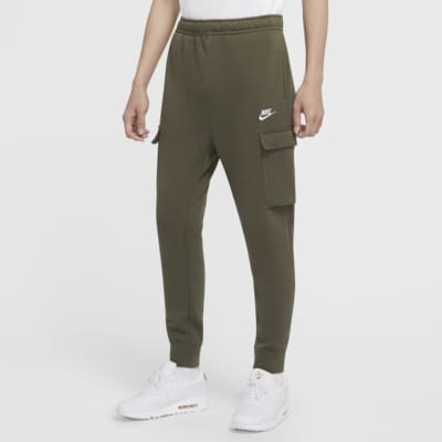 nike fleece cargo pants mens