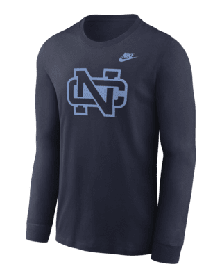 Мужская футболка North Carolina Tar Heels Legacy Primary Logo Nike College Long-Sleeve