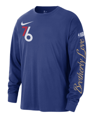 Мужская футболка Philadelphia 76ers Courtside City Edition Nike NBA Max90 Long-Sleeve