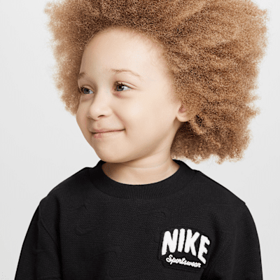 Nike Sportswear Powder Play Toddler 2-Piece Jacquard Crew Set