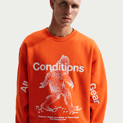 Nike ACG "Tuff Fleece" Men's Therma-FIT Pullover Crew-Neck Sweatshirt