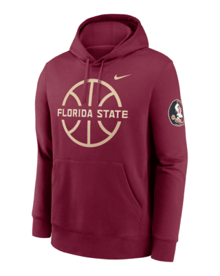 Мужское худи Florida State Seminoles Club Basketball Icon Nike College Pullover Hoodie для баскетбола