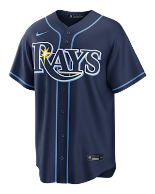 Мужские джерси Junior Caminero Tampa Bay Rays Nike MLB Replica Jersey