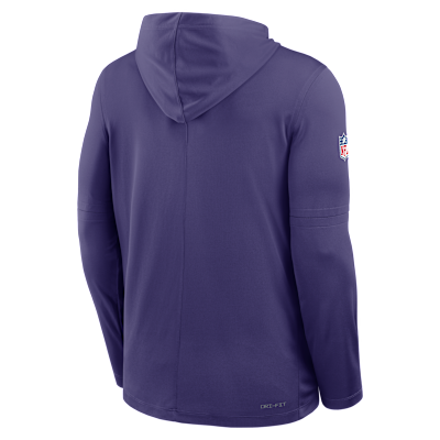 Minnesota Vikings Pass Accuracy Men's Nike Dri-FIT NFL Long-Sleeve Hooded Top