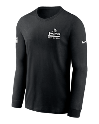 Мужская футболка Minnesota Vikings Sideline Team Issue Nike Dri-FIT NFL Long-Sleeve
