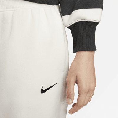 Nike Sportswear Phoenix Fleece Women's Oversized 3/4-Sleeve Striped Crop Polo