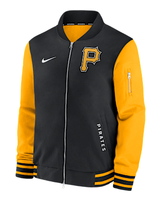 Мужская куртка Pittsburgh Pirates Authentic Collection Dugout Nike MLB Full-Zip Bomber