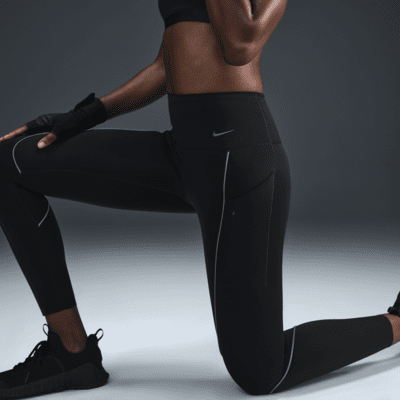 Legging 7/8 à taille haute et maintien supérieur avec poches Nike Go pour femme