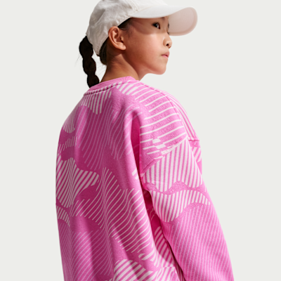 Nike Sportswear Club Fleece Older Kids' (Girls') Boxy Crew-Neck Sweatshirt