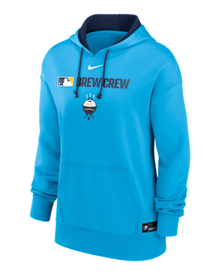 Женское худи Milwaukee Brewers Authentic Collection City Connect Nike Therma MLB Pullover Hoodie