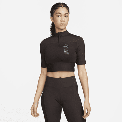 Nike Sportswear Women's Ribbed Short-Sleeve Top. Nike BG