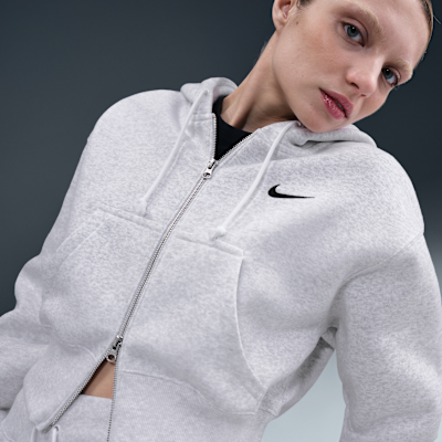 Nike Sportswear Phoenix Fleece Women's Loose Full-Zip Cropped Hoodie