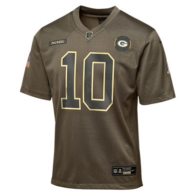 Jordan Love Green Bay Packers Salute to Service Big Kids’ Nike NFL Game Jersey