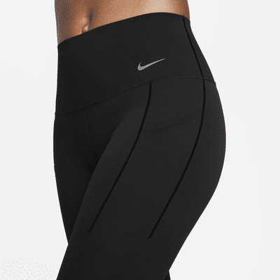 Leggings de largo completo y tiro alto de media sujeción con cierres y bolsillos para mujer Nike Universa