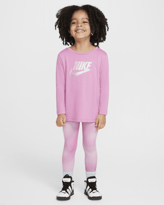 Детская футболка Nike Dri-FIT Toddler Long Sleeve and Leggings Set