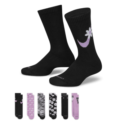 Nike Everyday Plus Cushioned Kids' Crew Socks (6 Pairs)