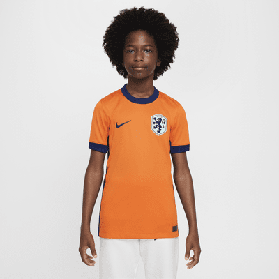 Holland 2024/25 Stadium Home Nike Dri-FIT Replica-fodboldtrøje til større børn (kvindehold)