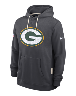 Мужское худи Green Bay Packers Initial Home Sideline Nike Dri-FIT NFL Pullover Hoodie