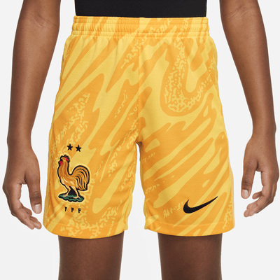 Short de foot Replica Nike Dri-FIT FFF 2024 Stadium Extérieur pour ado