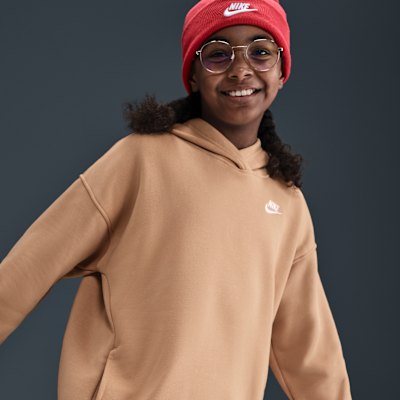 Nike Sportswear Club Fleece Big Kids' Oversized Pullover Hoodie