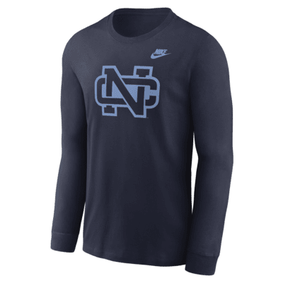 North Carolina Tar Heels Legacy Primary Logo Men's Nike College Long-Sleeve T-Shirt