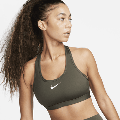 Bra deportivo con almohadillas para mujer Nike Swoosh Medium Support