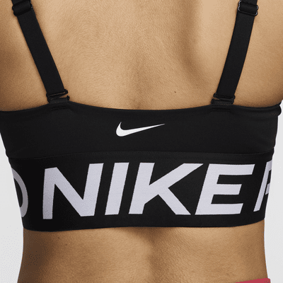 Nike Pro Indy Plunge Sujetador deportivo de sujeción media con almohadilla - Mujer