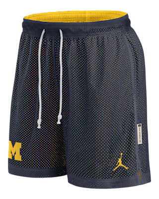 Мужские шорты Michigan Reversible Jordan Brand Dri-FIT College Shorts