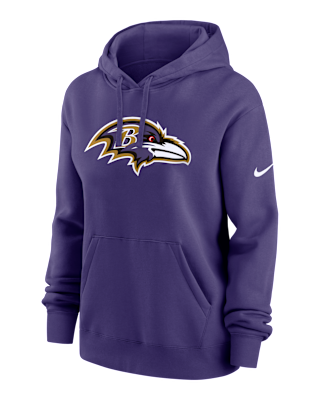 Женское худи Baltimore Ravens Club Nike NFL Pullover Hoodie