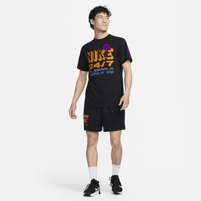 เสื้อฟิตเนสแขนสั้นผู้ชาย Dri-FIT UV Nike Hyverse