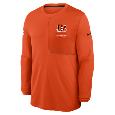 Cincinnati Bengals Sideline Coach Men's Nike Dri-FIT NFL Long-Sleeve Top from Nike - $65