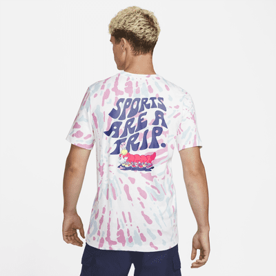 Nike Sportswear Men's Black Light Tie-Dye T-Shirt