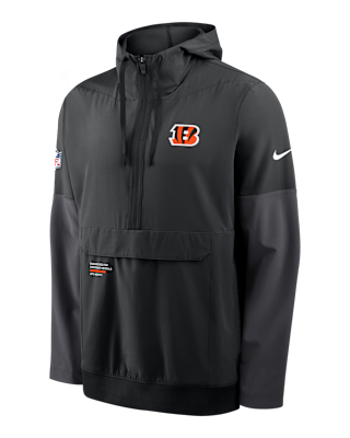 Мужская куртка Cincinnati Bengals Well Rounded Anorak Nike NFL 1/2-Zip Hooded