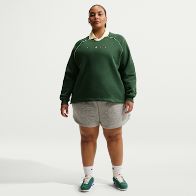 Nike Sportswear Phoenix Fleece Women's Oversized Graphic Polo Top (Plus Size)