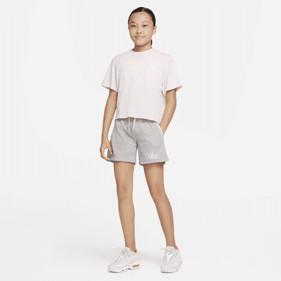 Nike Sportswear Club Big Kids' (Girls') French Terry Shorts