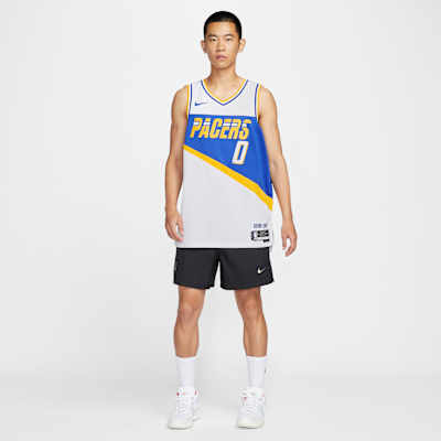 Tyrese Haliburton Indiana Pacers City Edition Men's Nike NBA Swingman Jersey