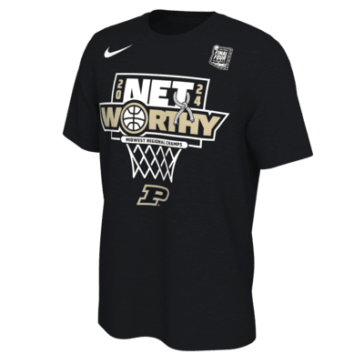 Playera de básquetbol universitaria Nike para hombre Purdue 2024 Men's Regional Champ