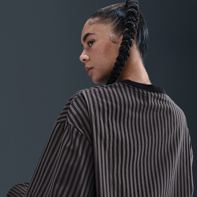 Nike Sportswear Chill Poplin Women's Striped Boxy Top