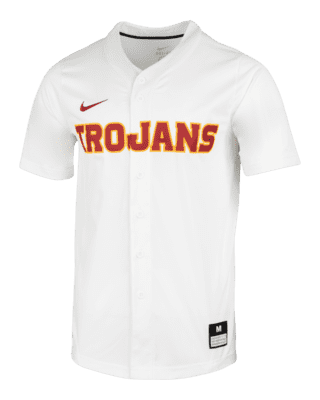 Bloesem voorkomen vaas Nike College Dri-FIT Vapor Elite (USC) Men's Full-Button Baseball Jersey.  Nike.com