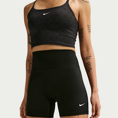 Nike One sykkelshorts med høyt liv til dame (13 cm)