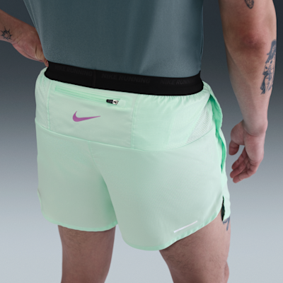 กางเกงวิ่งขาสั้น 5 นิ้วมีซับในผู้ชาย Dri-FIT Nike Stride