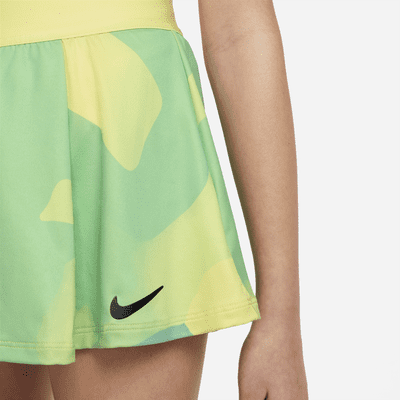 NikeCourt Dri-FIT Victory Big Kids' (Girls') Printed Tennis Skirt