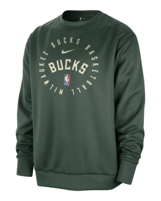 Мужской свитшот Milwaukee Bucks Spotlight Nike Dri-FIT NBA Crew-Neck